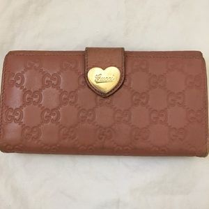 Gucci rose pink full-size wallet